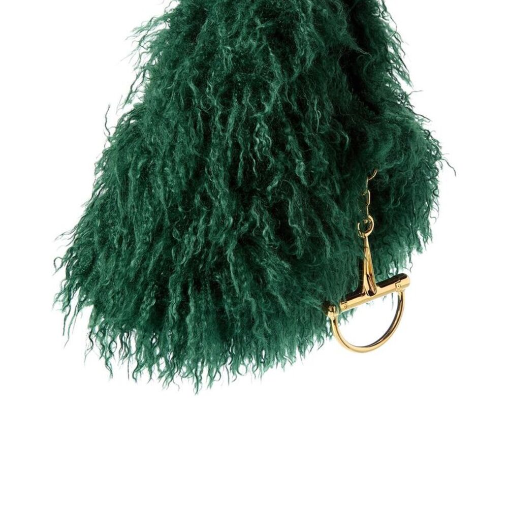 Gucci Horsebit Soft Shoulder Bag, Green - Picture 3 of 3
